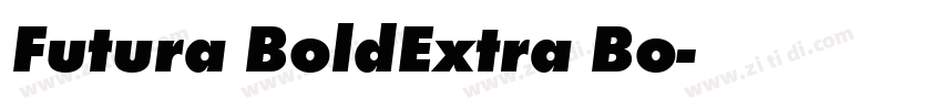 Futura BoldExtra Bo字体转换